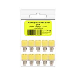 733-10SB - 10 Zwergbuchsen gelb in SB