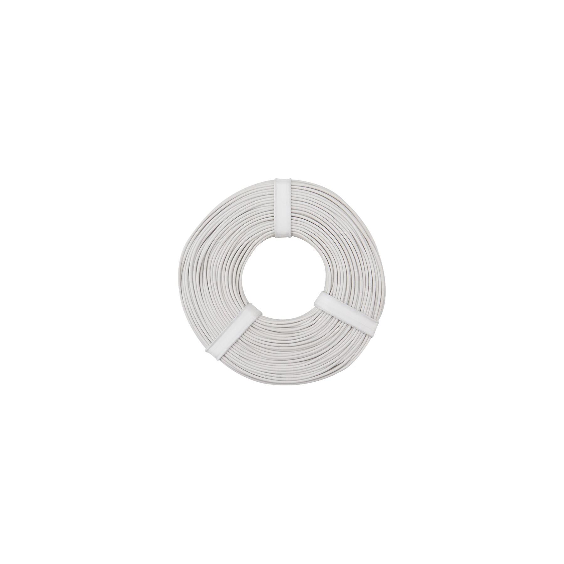 125-055 - Kupferschalt Litze 0,25 mm² / 50 m / weiss
