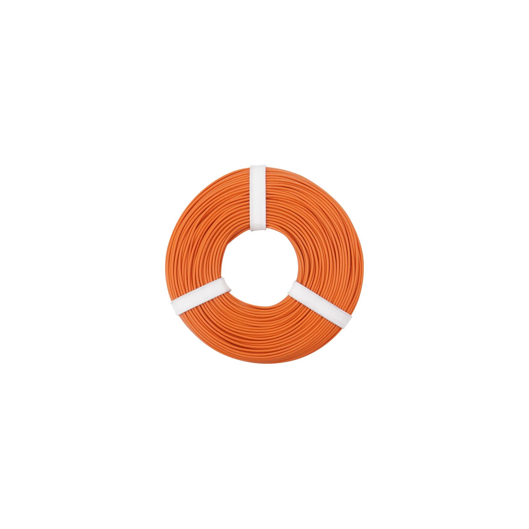 125-057 - Kupferschalt Litze 0,25 mm² / 50 m / orange