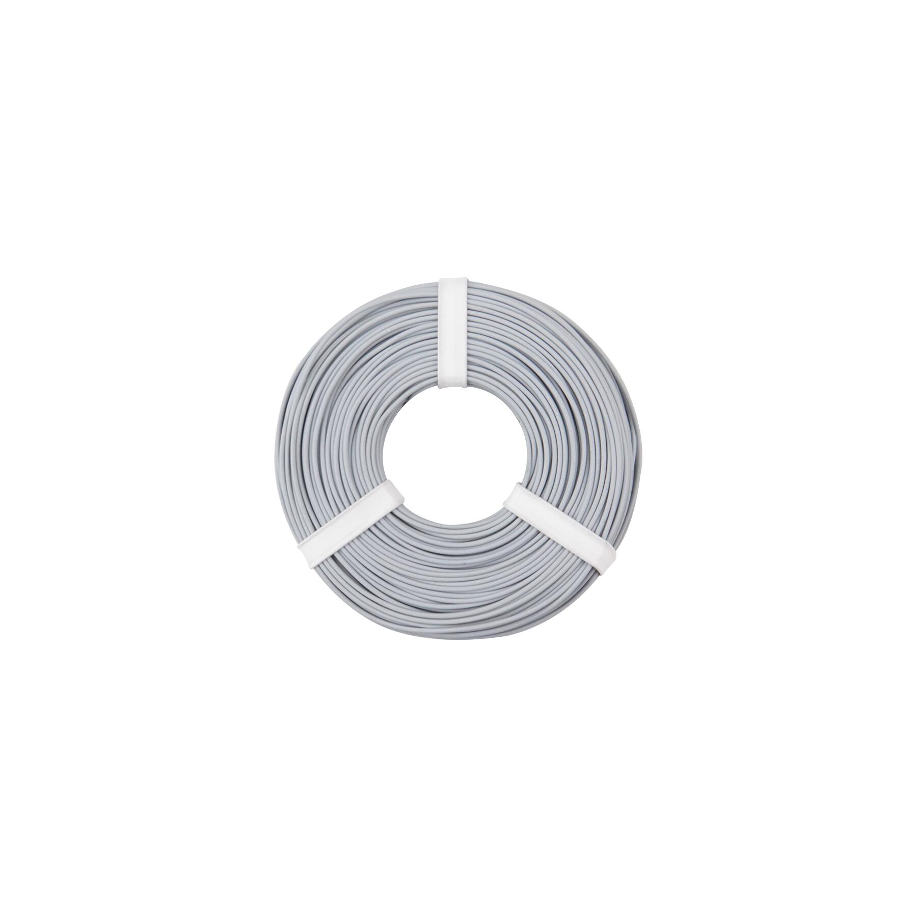 125-059 - Kupferschalt Litze 0,25 mm² / 50 m / grau