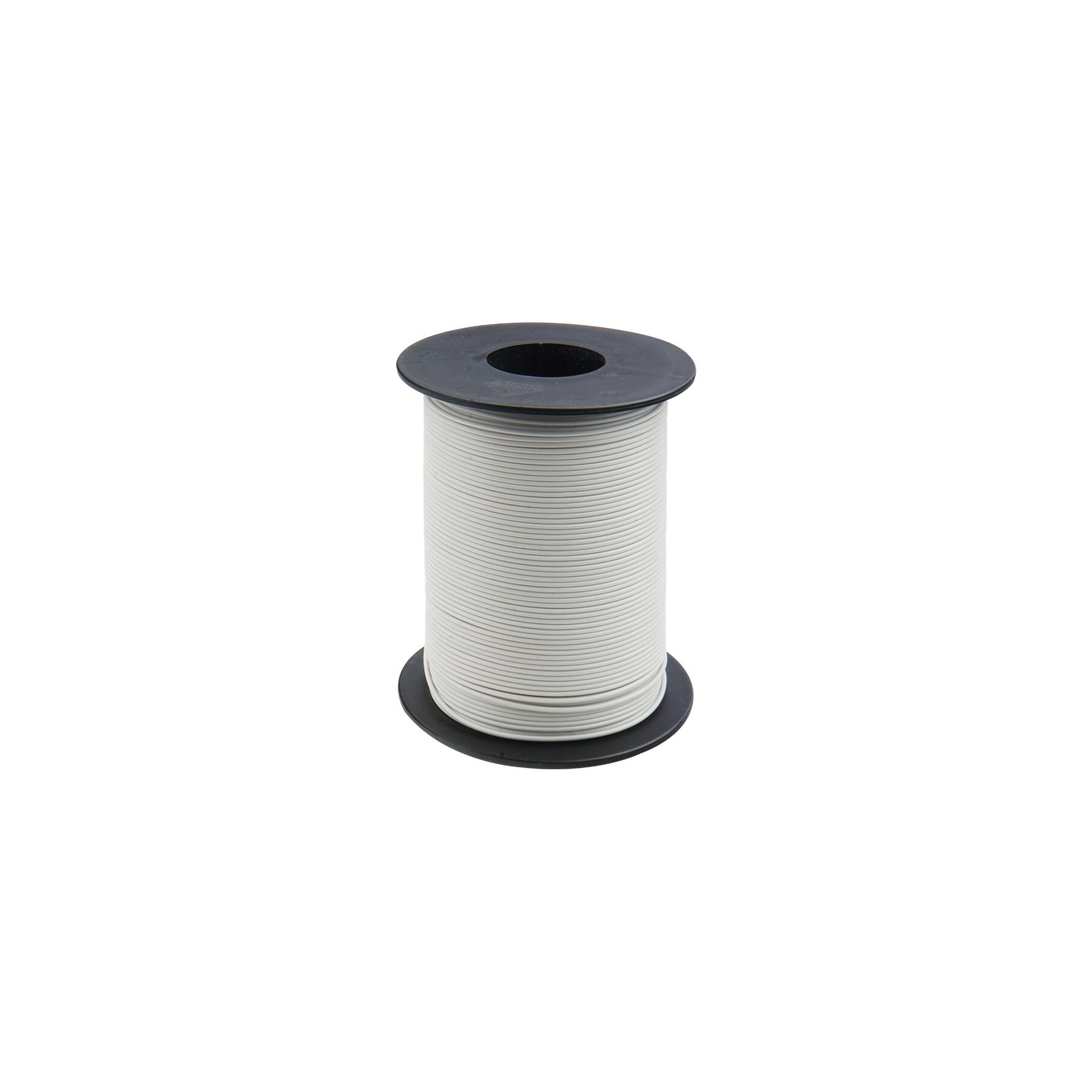 125-S50-5 - Kupferschaltlitze 0,25 mm² / 50m auf Spule weiss