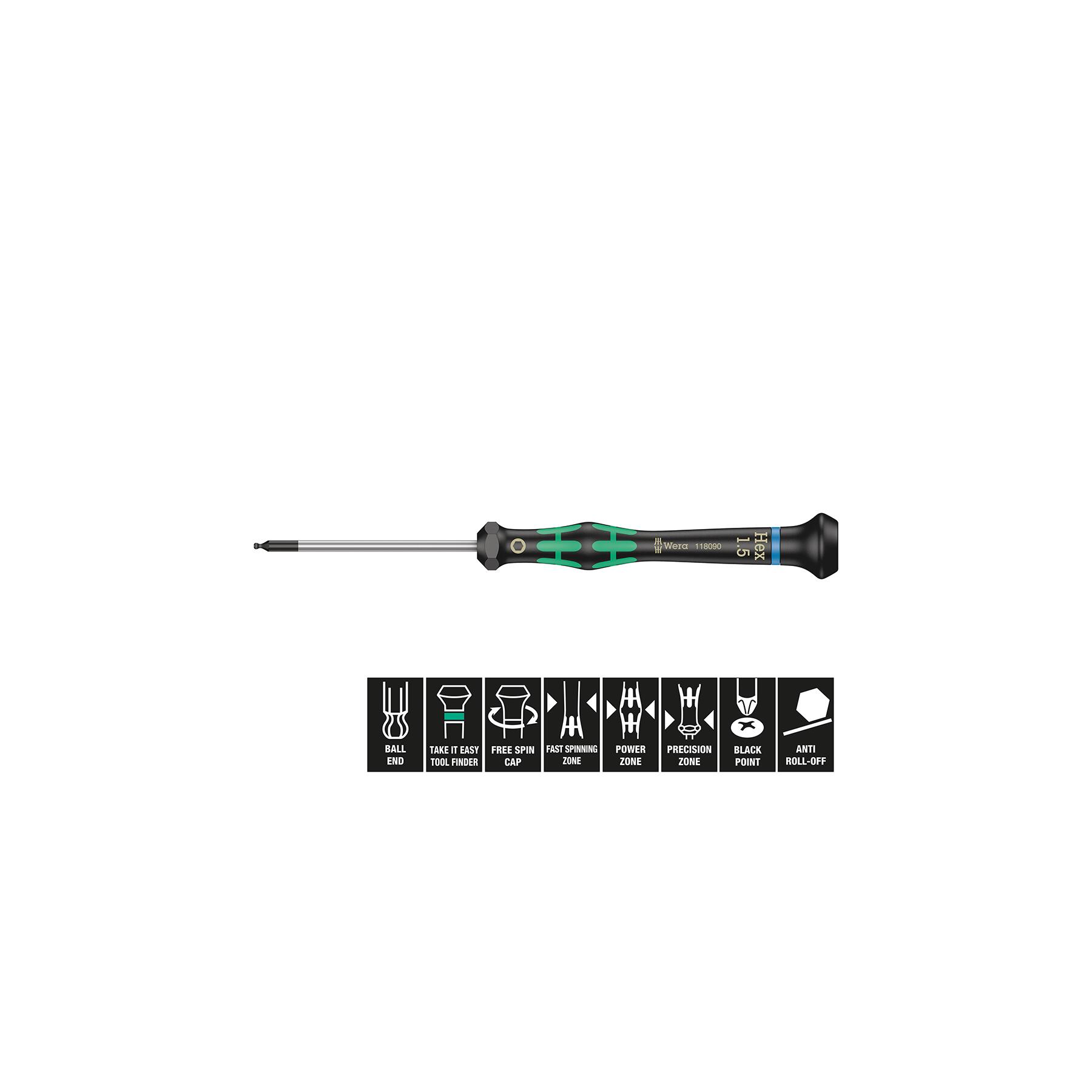 264-WE-15 - Kugelkopf Sechskant Wera 1,5 x 60 mm