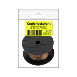 LD20SB - Kupfer Lackdraht Ø 0,2 mm in SB