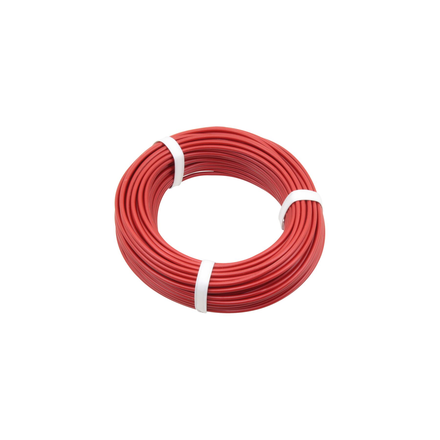 2500 - PVC Messkabel rot / 0,75 mm² / 25 m