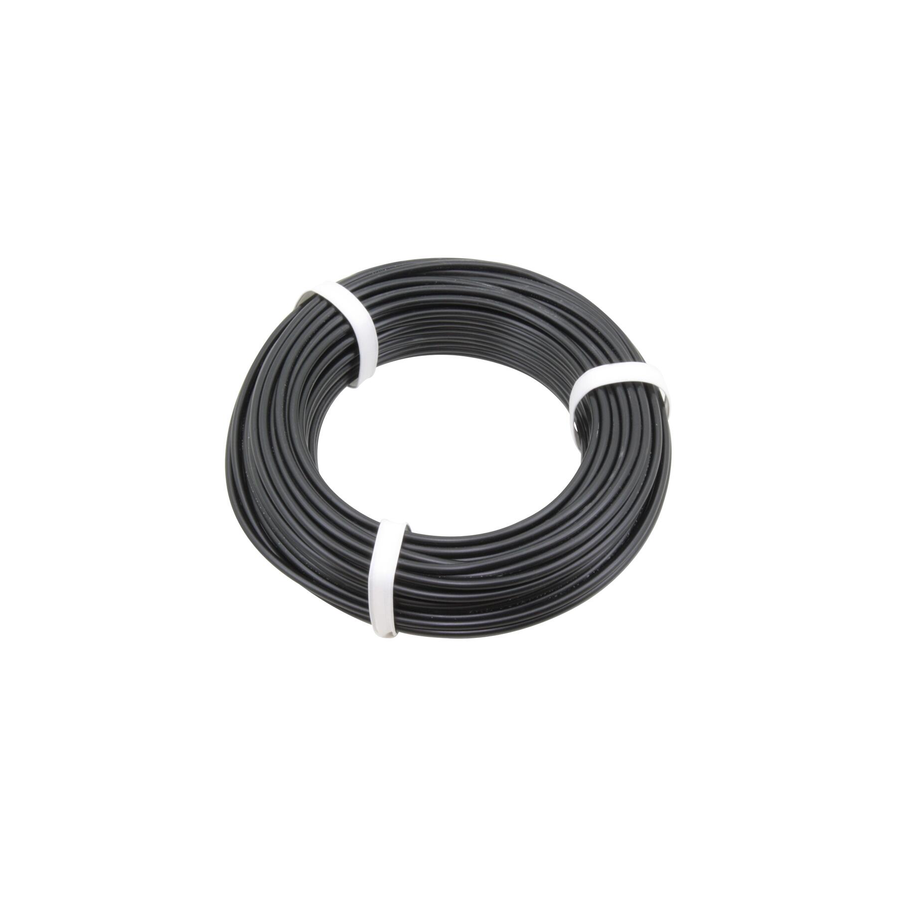 2501 - PVC Messkabel schwarz / 0,75 mm² / 25 m