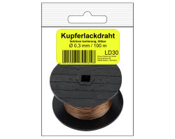 LD30SB - Kupfer Lackdraht Ø 0,3 mm in SB