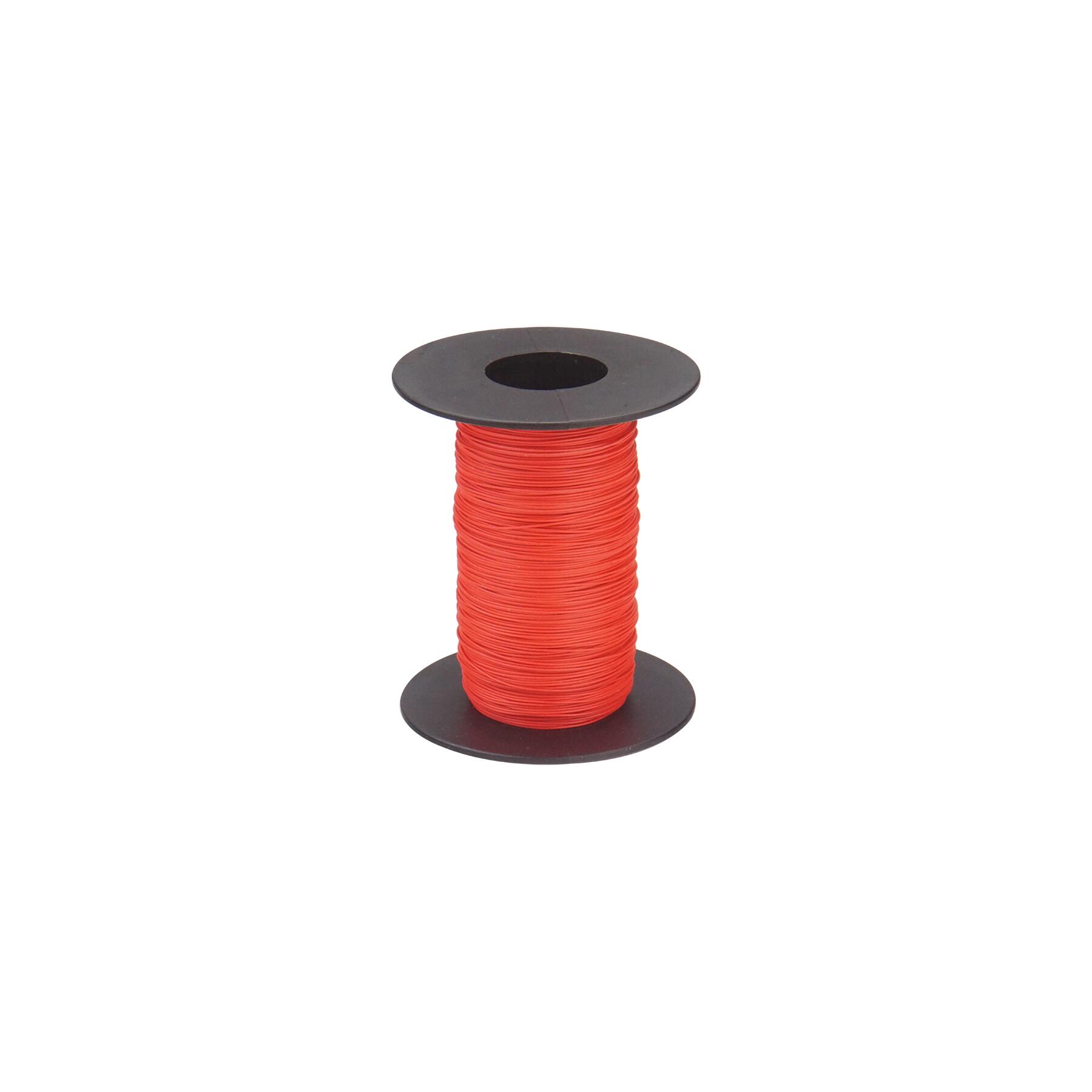110-0-100 - Kupferschalt Litze 0,04 mm² / 100 m rot