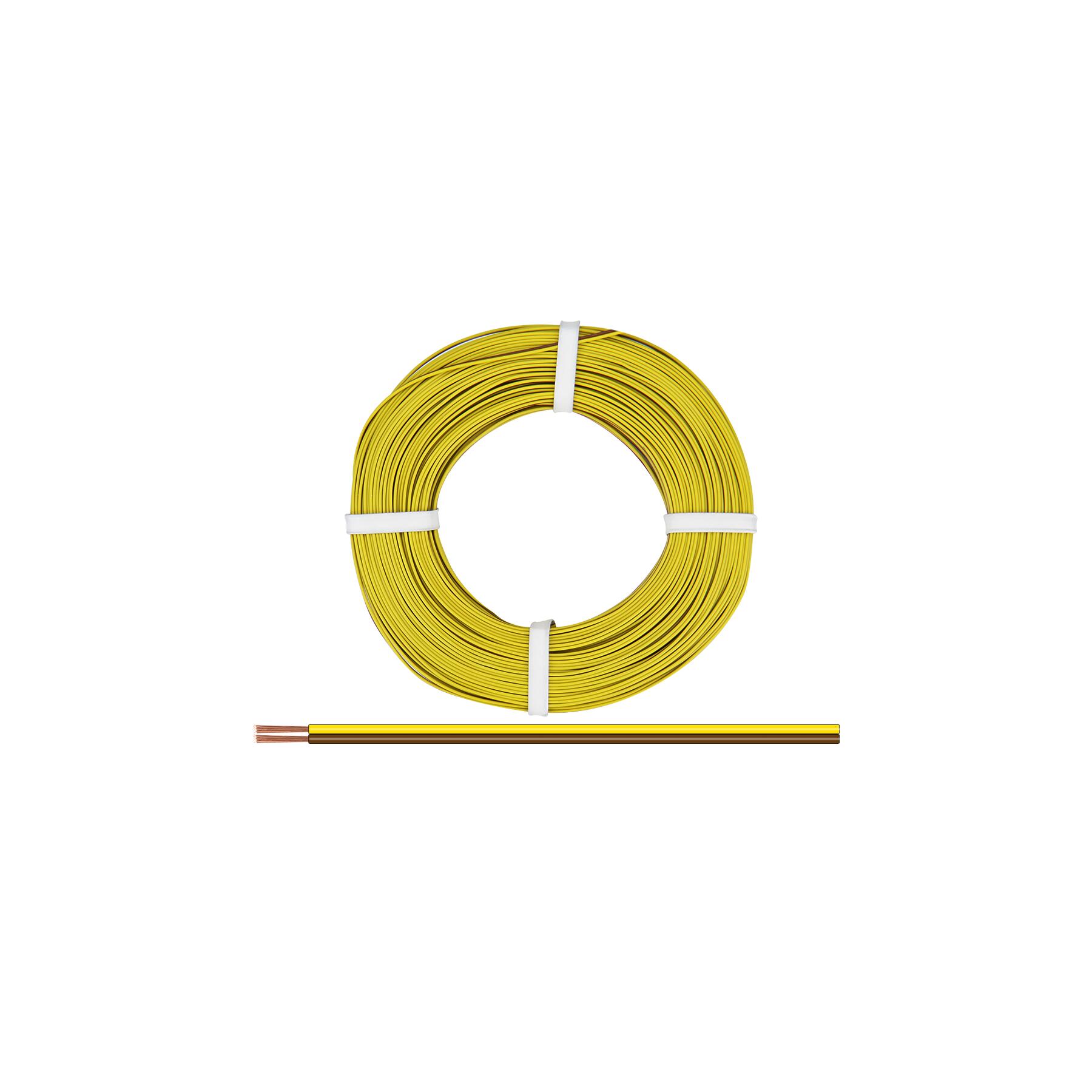 218-380 - Zwillingslitze 0,14 mm² / 50 m gelb-braun