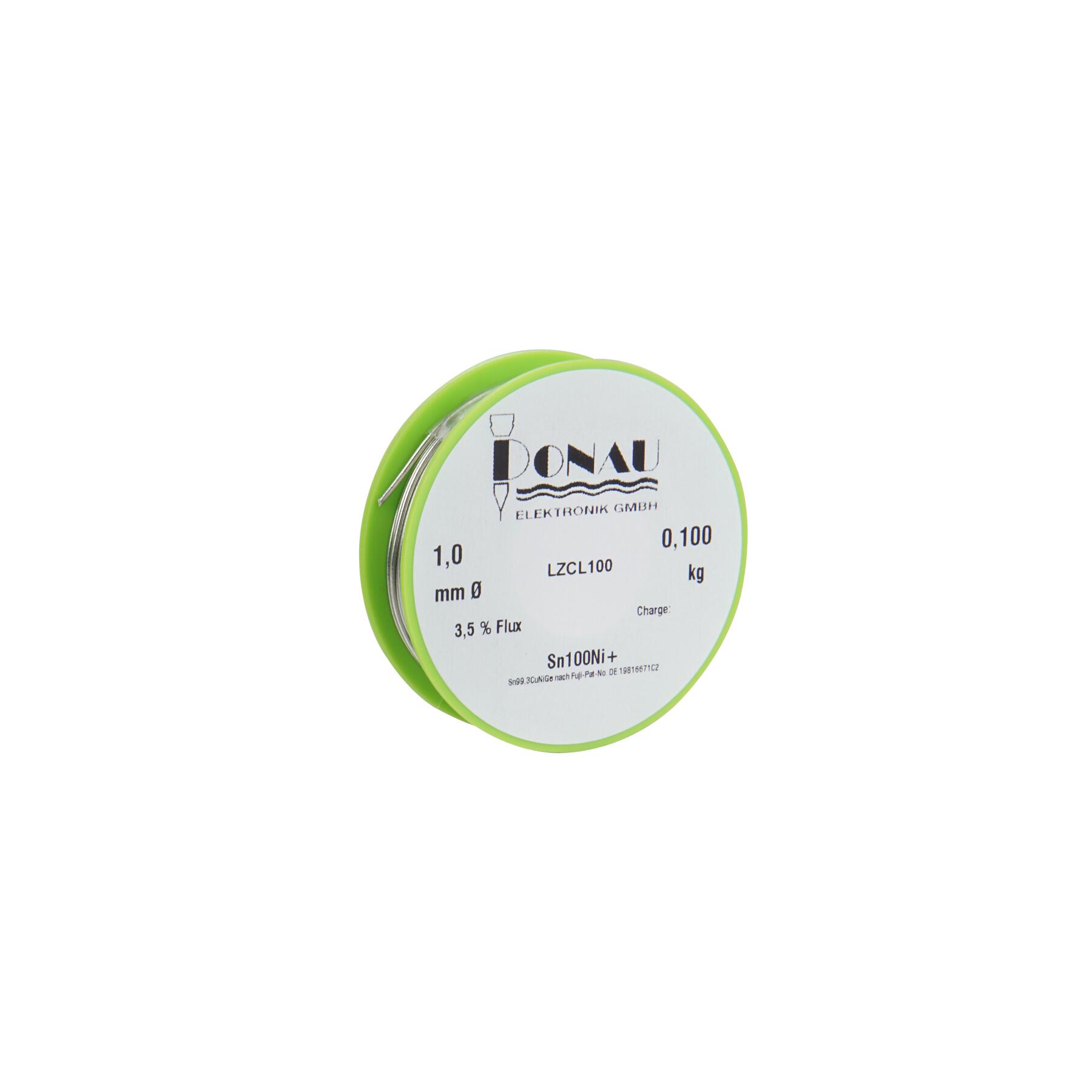 LZCL100 - Lötzinn CLEAR" Ø1 mm Sn100Ni+ Spule 100g"