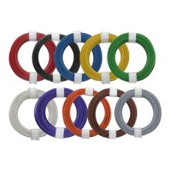 105-MIX - Kupferschaltdraht-Set (Ø 0,5 mm) 10 x 10...