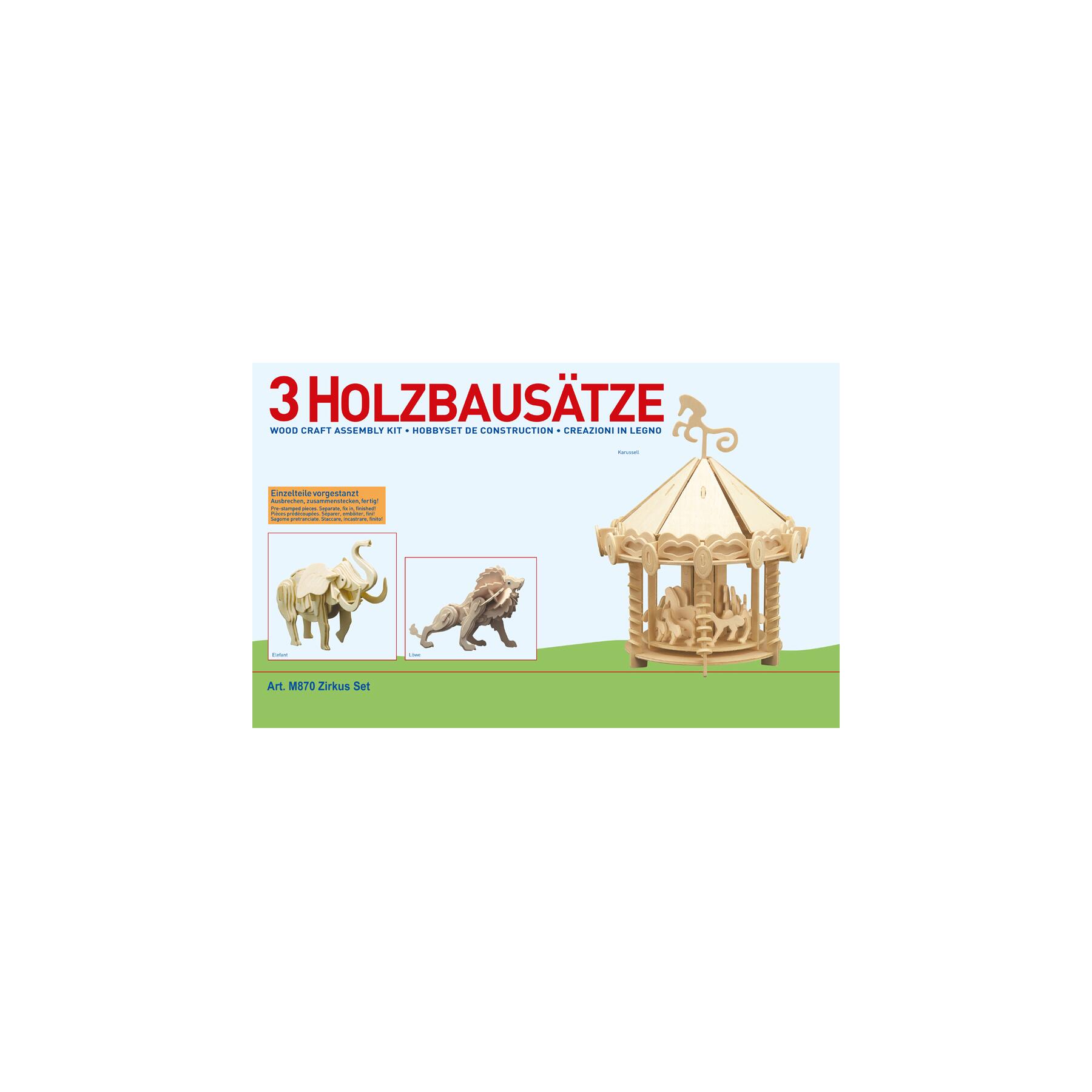 M870 - Holzbausatz 3 x Zirkus