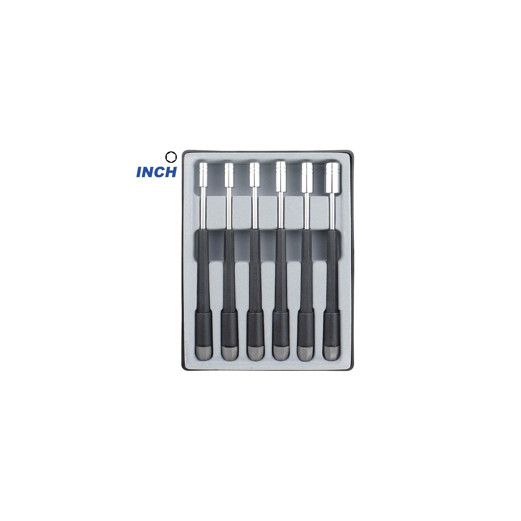 280-69 - 6 Sechskant-Steckschlüssel 3/32 - 7/32 Zoll