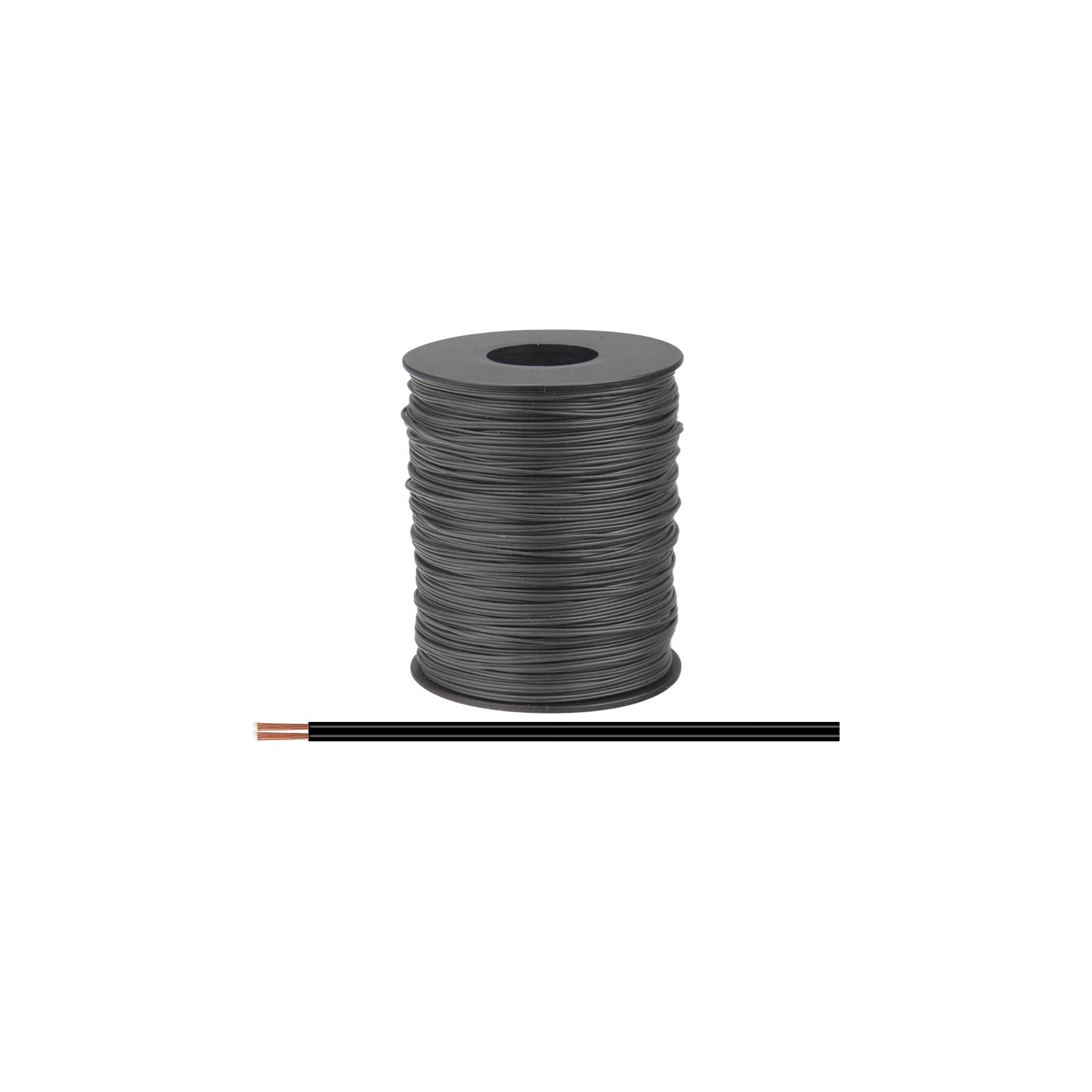 114-11-100 - Zwillingslitze 0,08 mm² / 100 m schwarz-schwarz