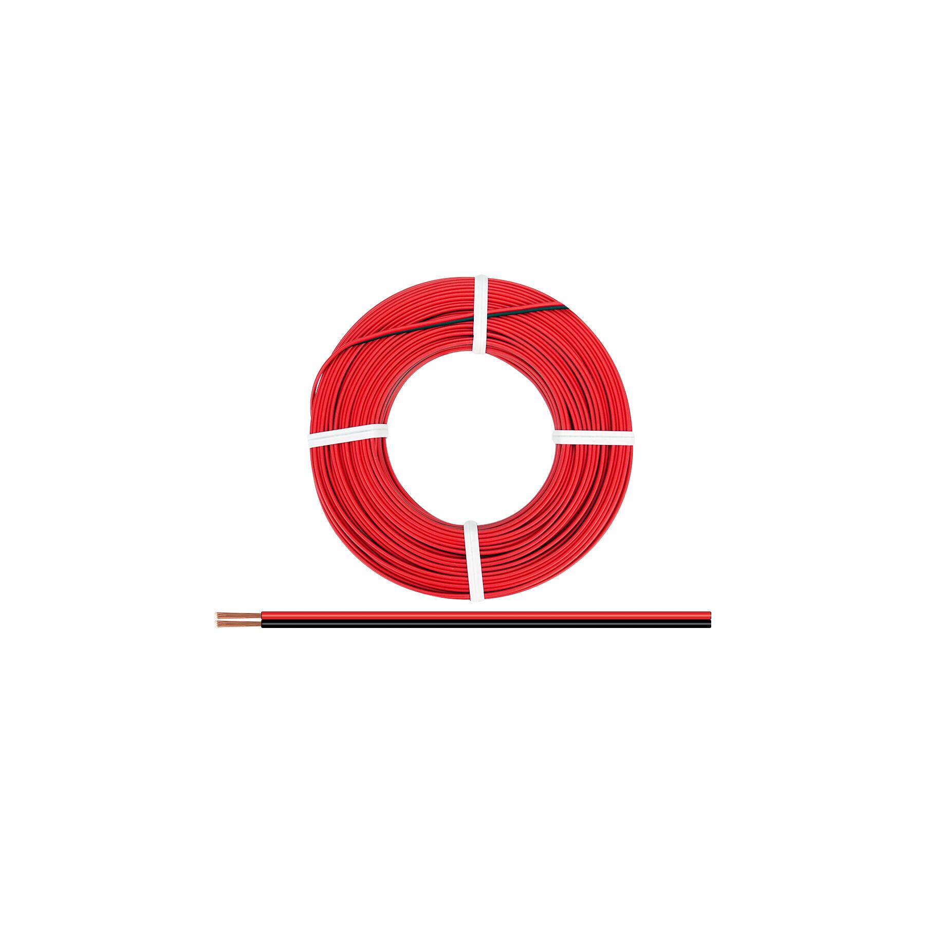 275-01-25 - Zwillingslitze 0,75 mm² / 25 m rot-schwarz