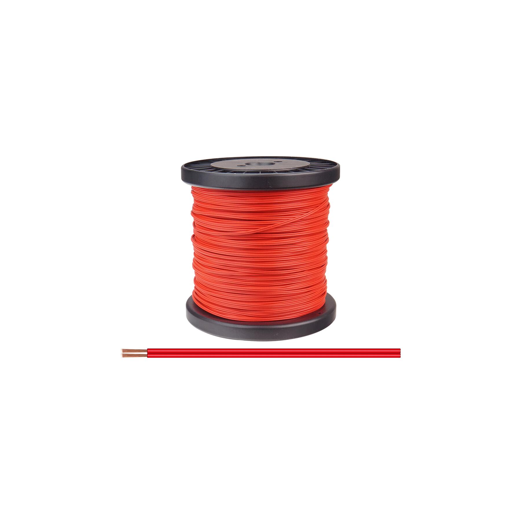 218-00-100 - Zwillingslitze 0,14 mm² / 100 m rot-rot