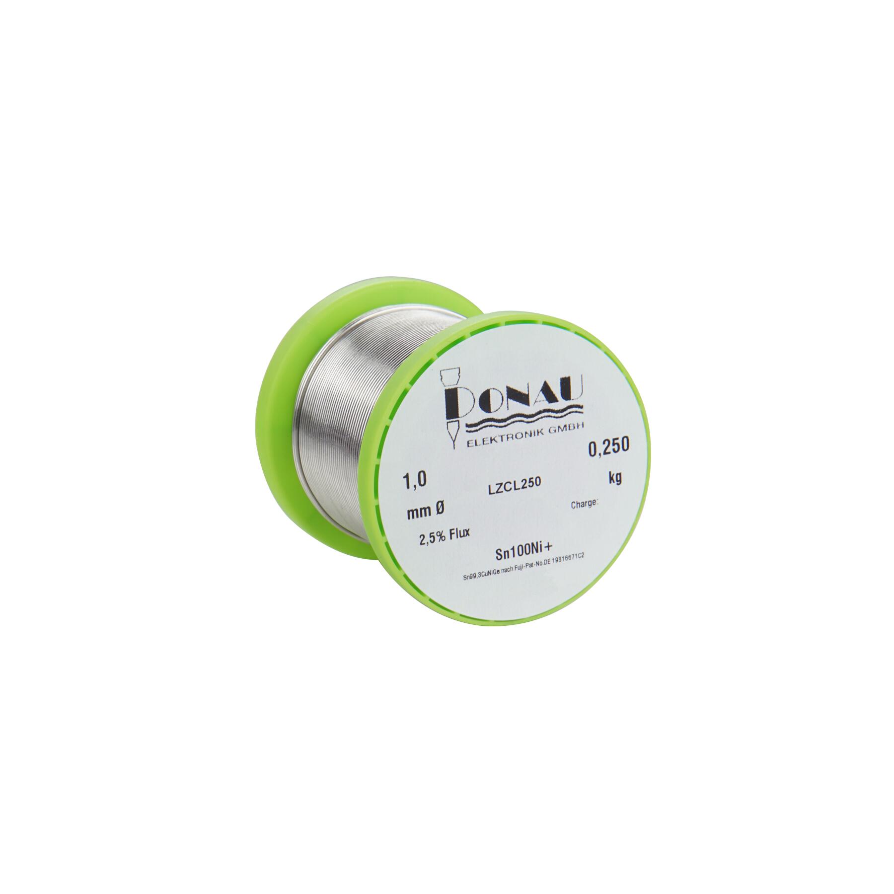 LZCL250 - Lötzinn CLEAR" Ø1 mm Sn100Ni+ Spule 250g"