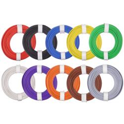 150-MIX - Kupferlitzen-Set (0,50 mm²) 10 x 10 m - 10...