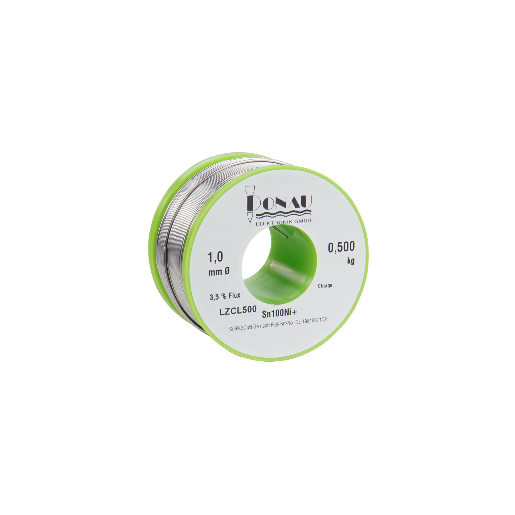 LZCL500 - Lötzinn CLEAR" Ø1 mm Sn100Ni+ Spule 500g"