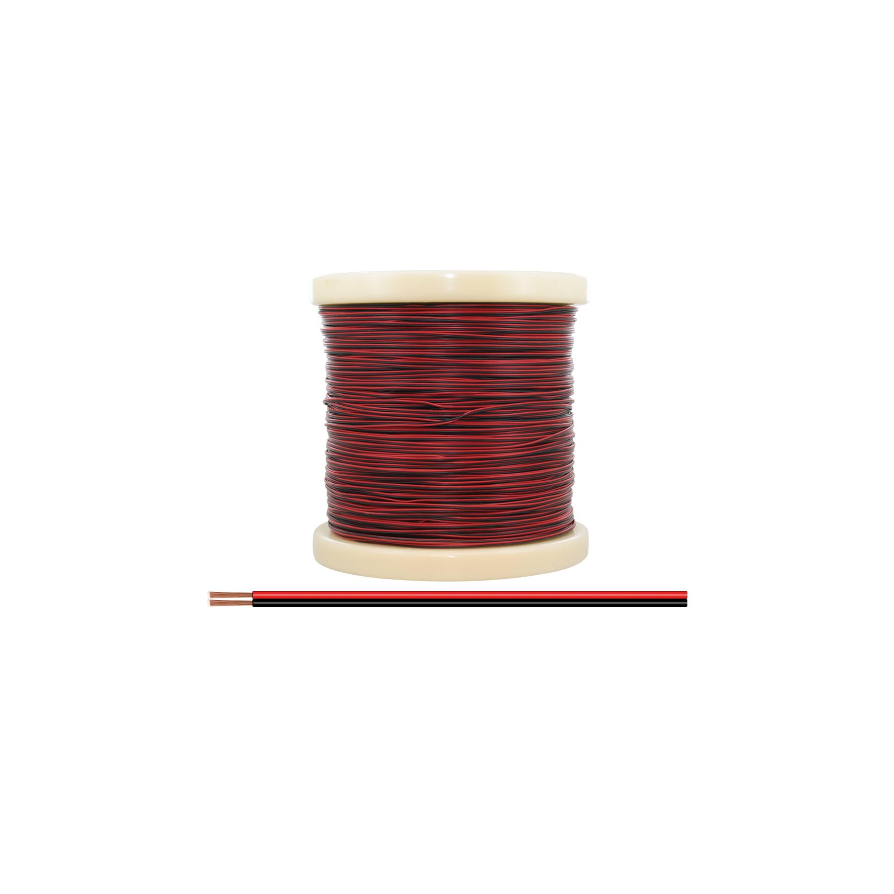 218-500 - Zwillingslitze 0,14 mm² / 500 m rot-schwarz