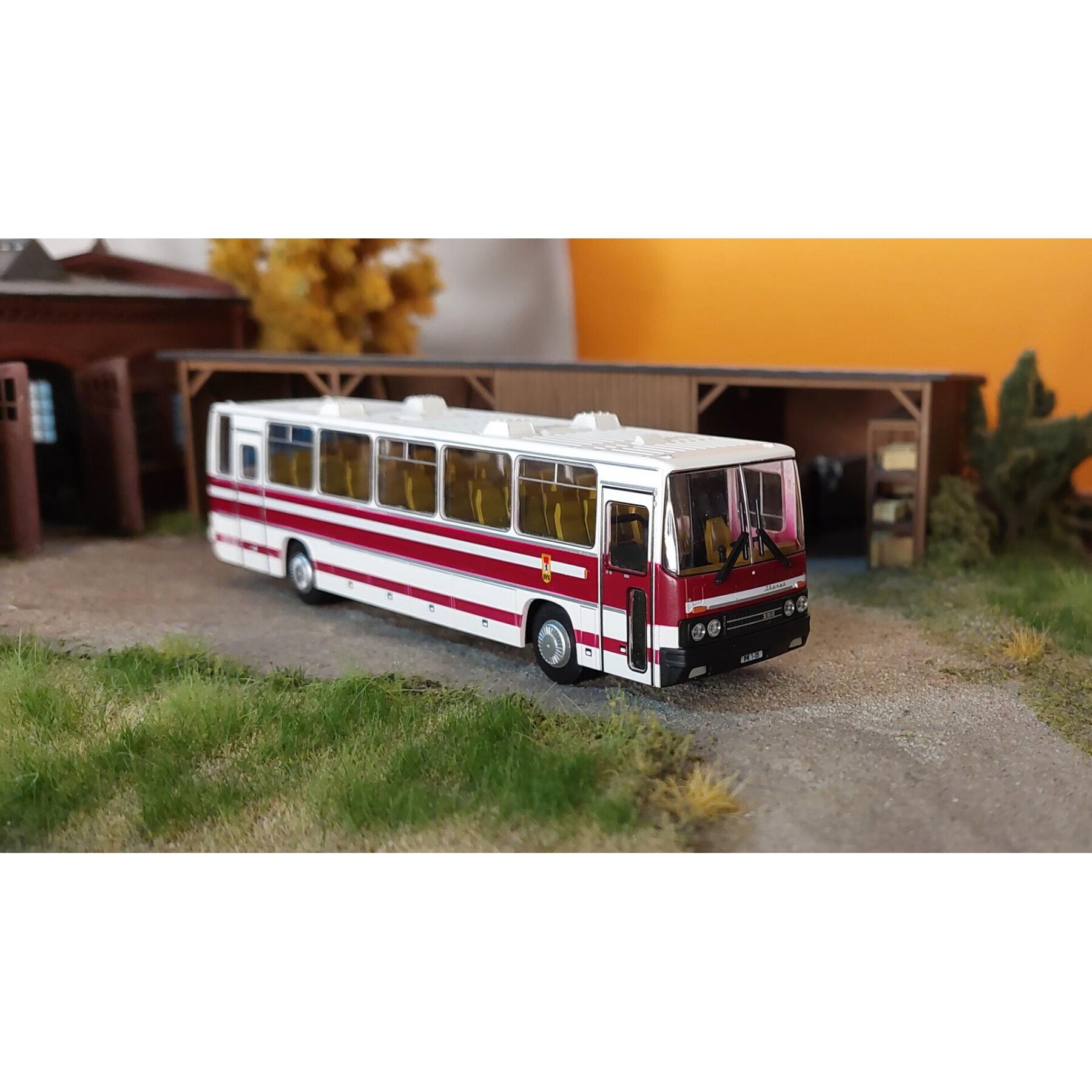Modell-Car Zenker 03-435 Ikarus 250.59 "BVB Berlin" - dunkelrot/weiß, 1:87