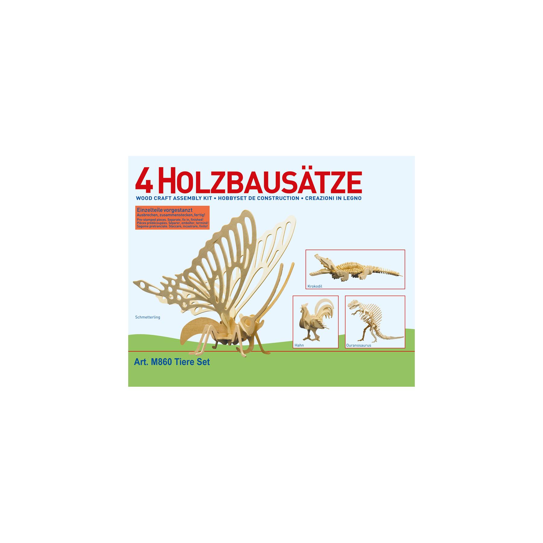 M860 - Holzbausatz 4 x Tiere