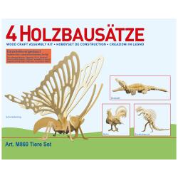 M860 - Holzbausatz 4 x Tiere
