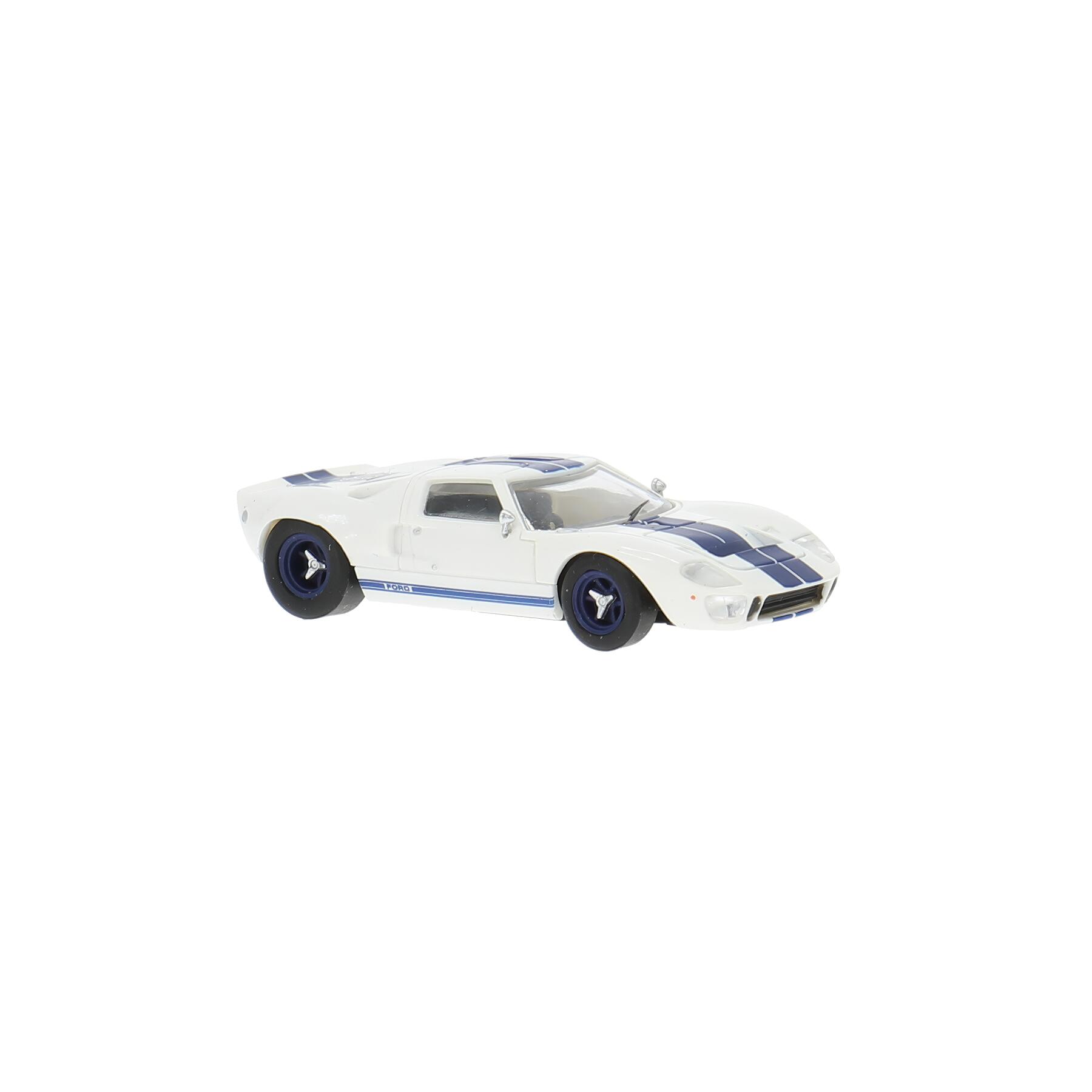 Brekina 18551 H0 Ford GT40 1966 weiß/blau