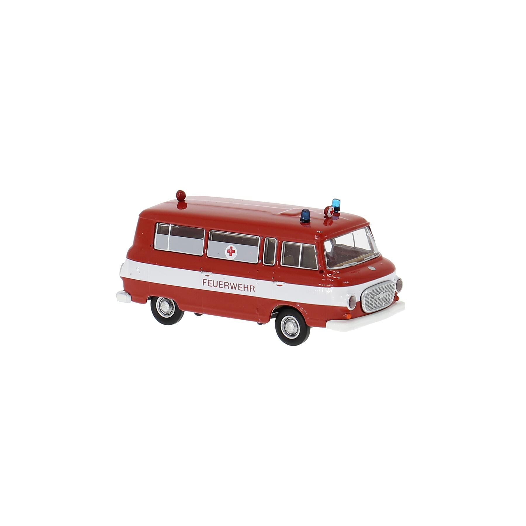 Brekina 30052 H0 Barkas B 1000 als KTW der Feuerwehr