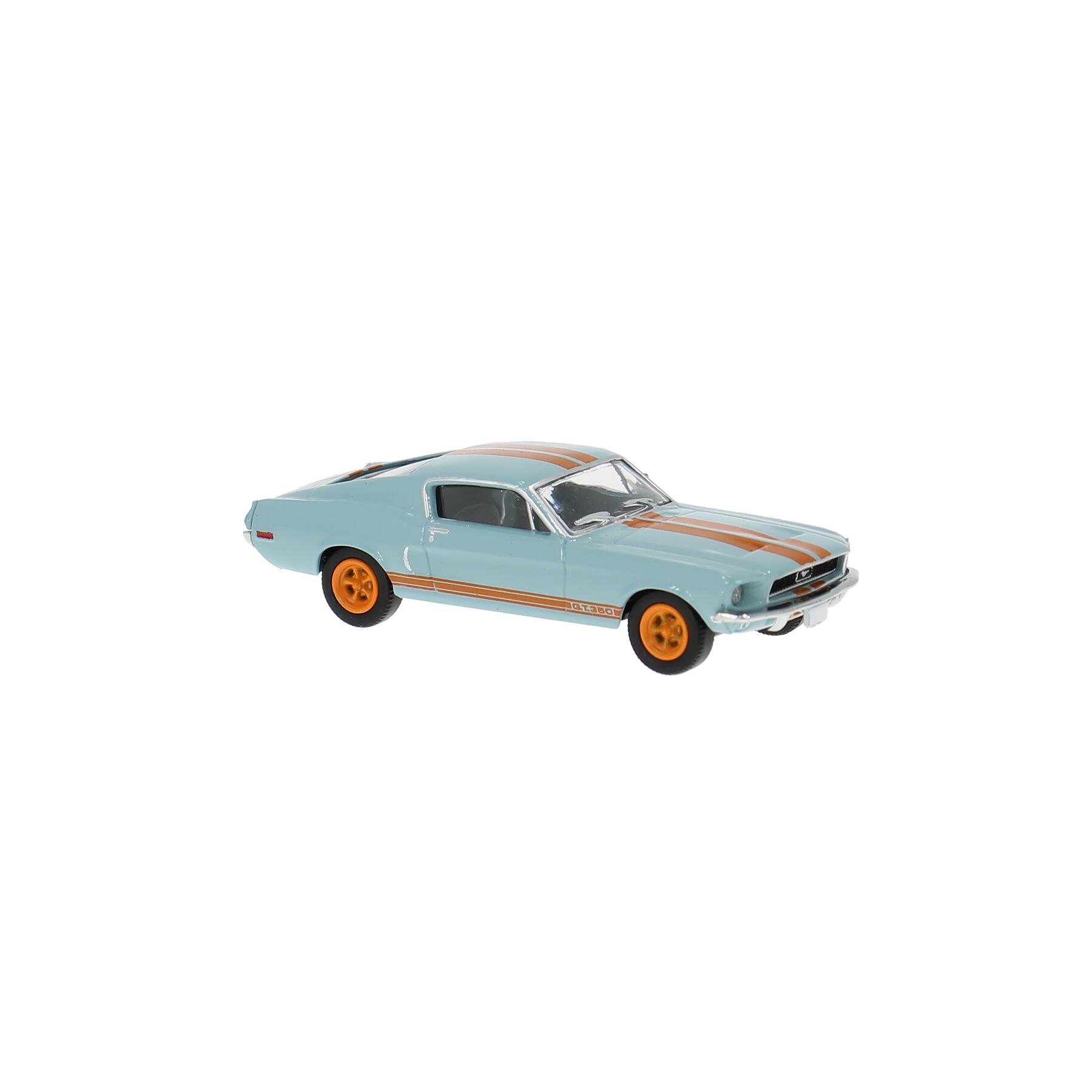 Brekina 19619 H0 Ford Mustang ´65 hellblau/orange