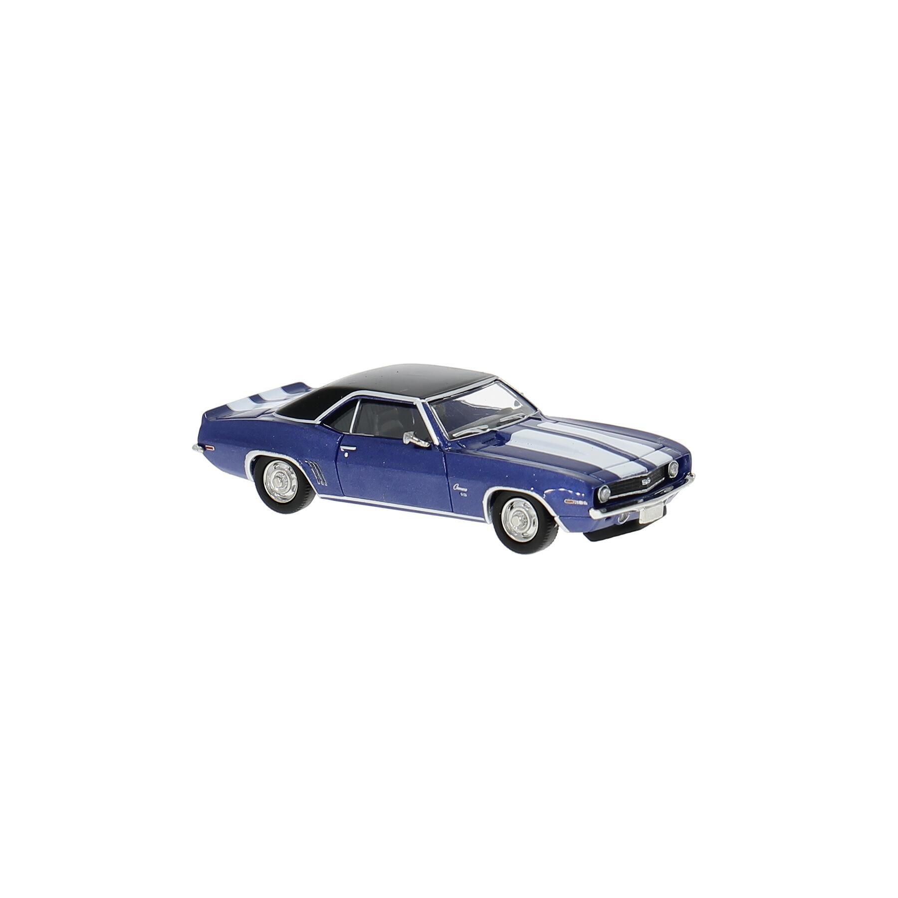 Brekina 18381 H0 Chevrolet Camaro ´69 in blau met. --mit neuen Felgen---