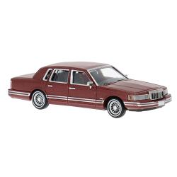 Brekina PCX870909 H0 Lincoln Town Car dunkelrot met.