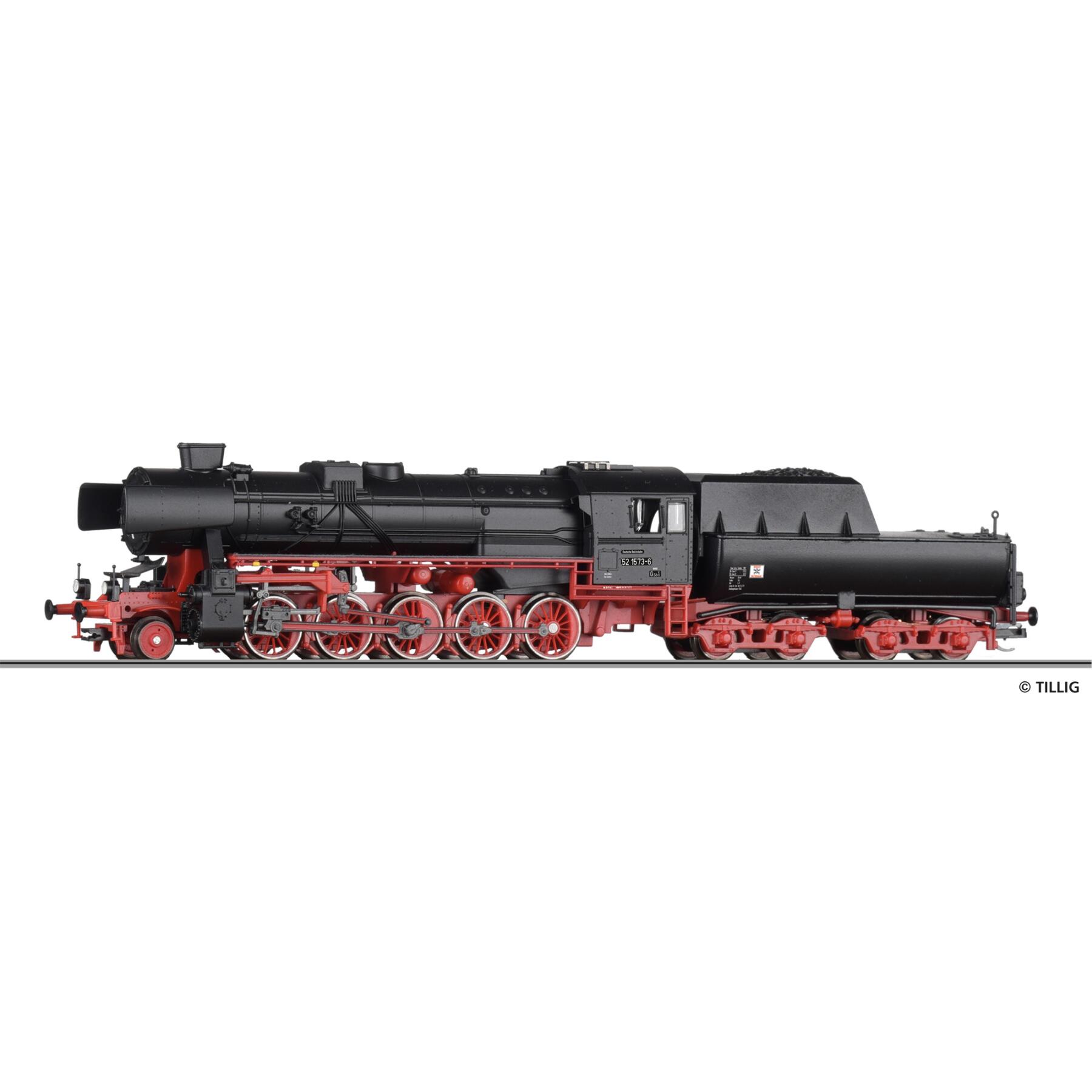 Tillig 02264 TT Dampflokomotive 52 1573-6 der DR, Ep. IV "FORMVARIANTE"