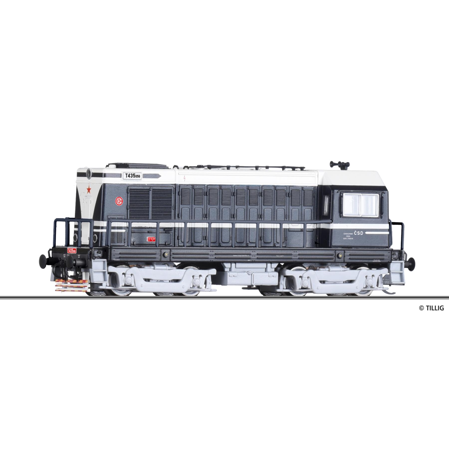 Tillig 05621 TT Diesellokomotive T 435.0 der CSD, Ep. III