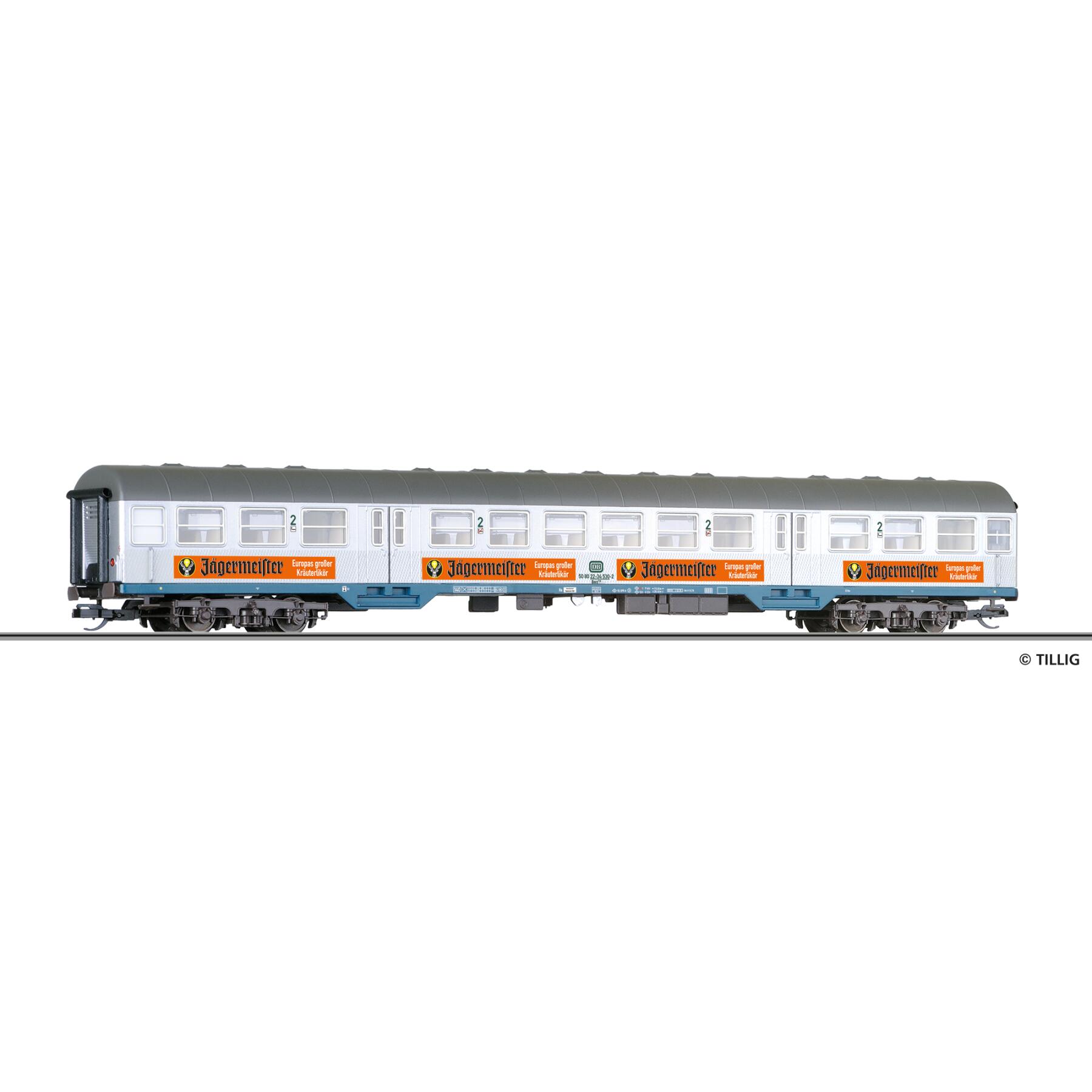 Tillig 16855 TT Reisezugwagen 2. Klasse Bnrz 728 „Jägermeister“ der DB, Ep. IV