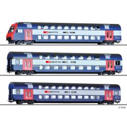 Tillig 70083 H0 Doppelstockwagenset der SBB, bestehend...