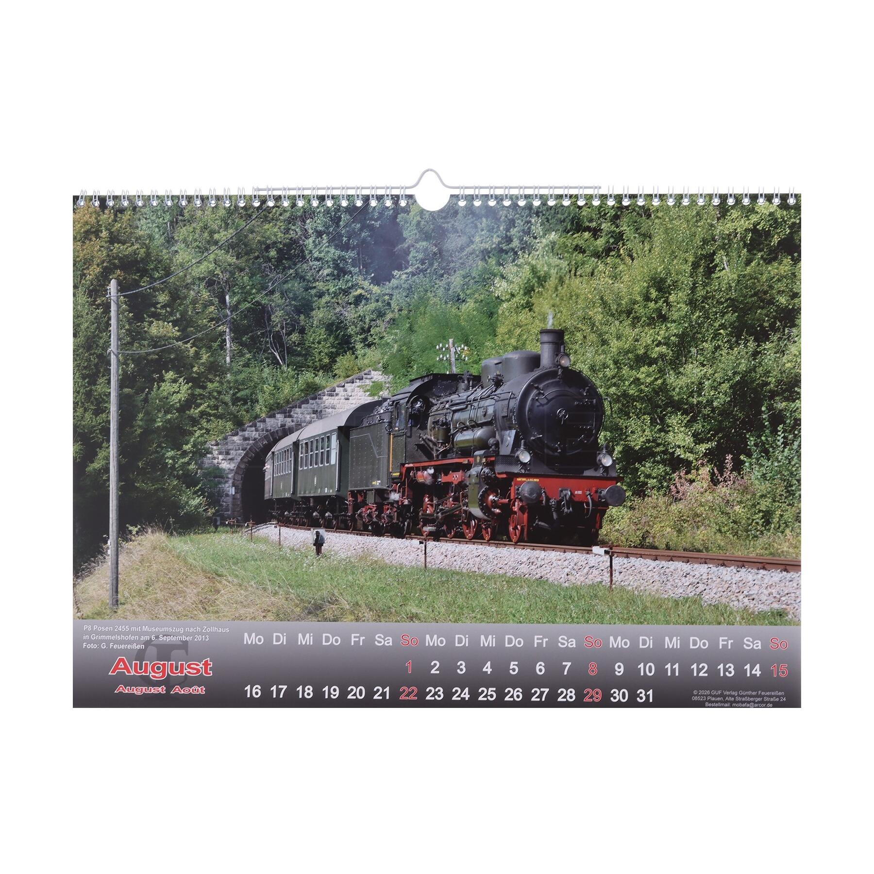 Feuereißen MBS194404 - Kalender Lokomotiven 2027