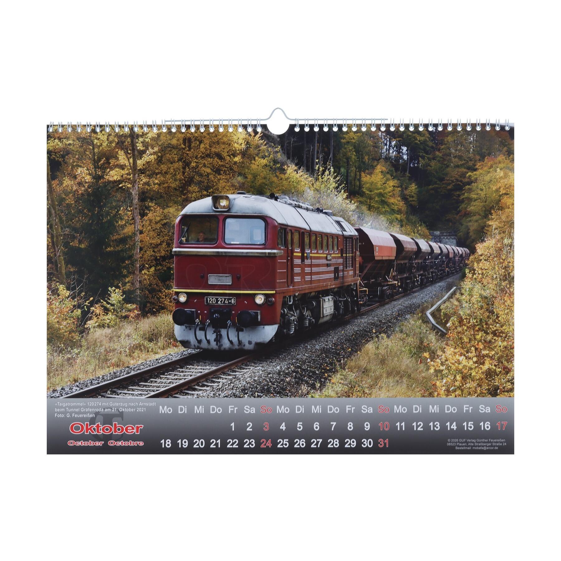 Feuereißen MBS194404 - Kalender Lokomotiven 2027