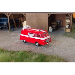 Modell-Car Zenker 03-425 IFA Barkas B 1000 ADW "Feuerwehr Dresden" leuchtrot 1:87