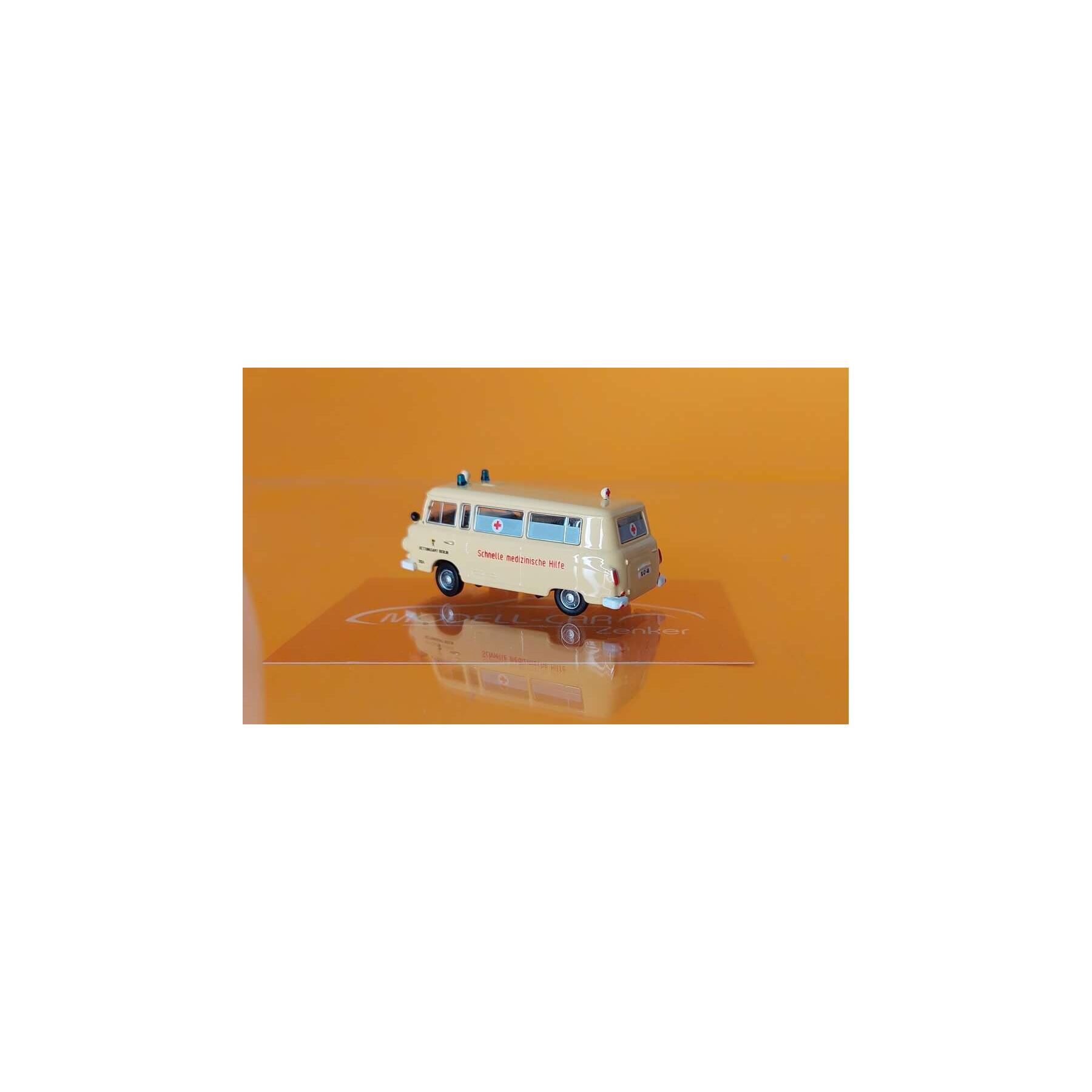 Modell-Car Zenker 03-455 IFA Barkas B 1000 KTW "Rettungsamt Berlin", 1:87