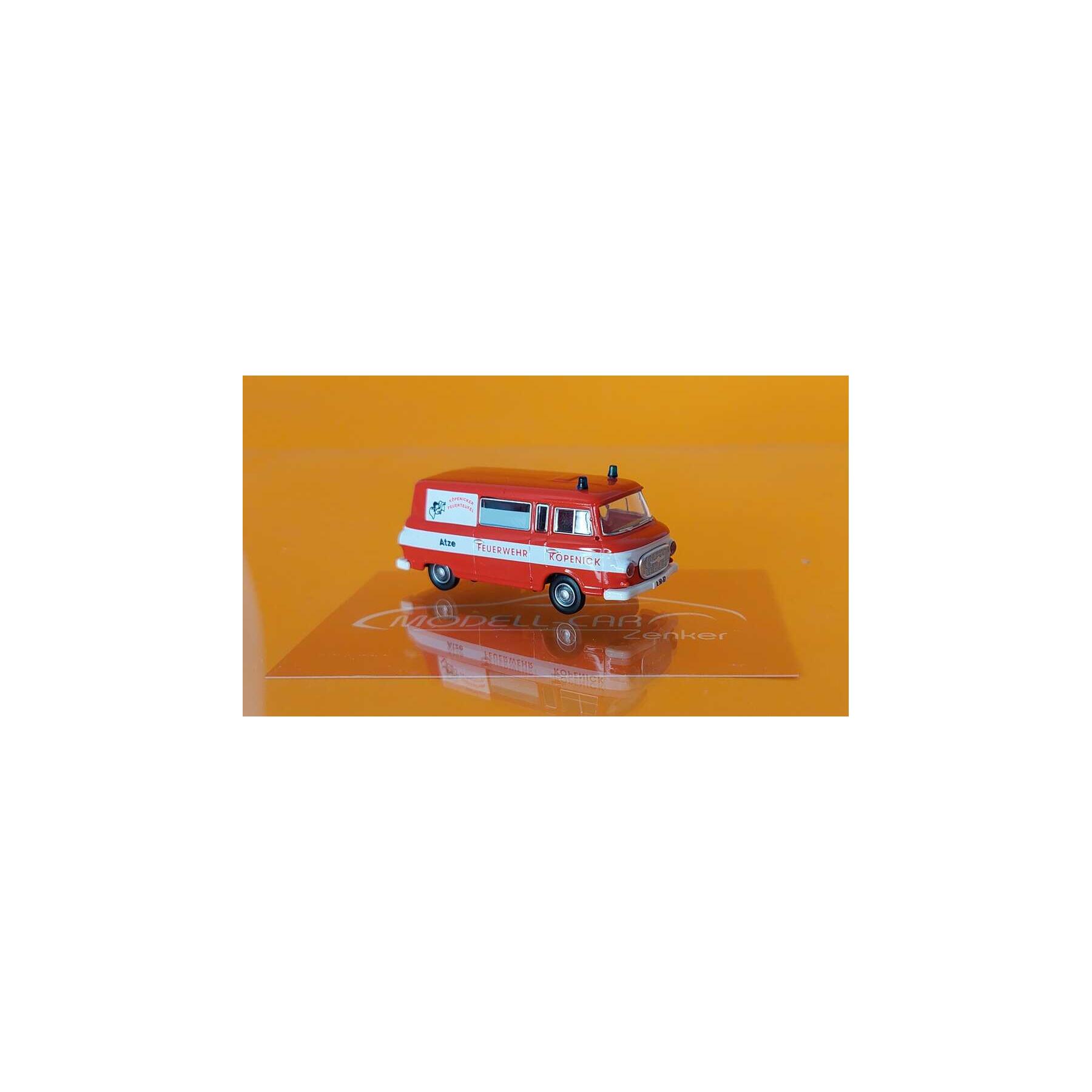 Modell-Car Zenker 03-459 IFA Barkas B 1000 Feuerwehr Köpenick "Atze", 1:87