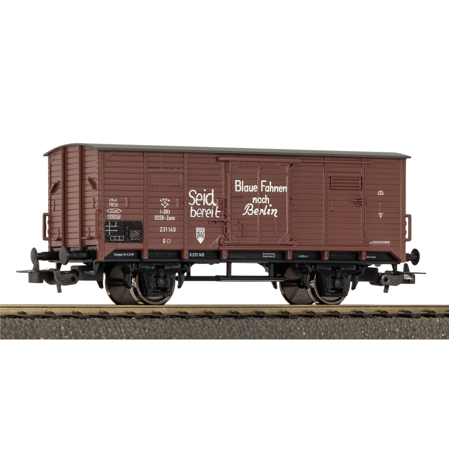 Piko 24567 H0 Gedeckter Güterwagen G02 FDJ DR III