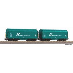 Piko 28345 H0 2er Set Schiebeplanenwagen FS IV