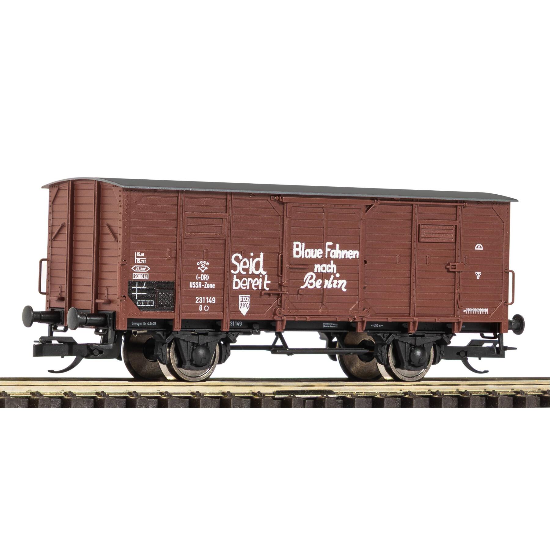 Piko 47855 TT-Gedeckter Güterwagen G02 FDJ DR III