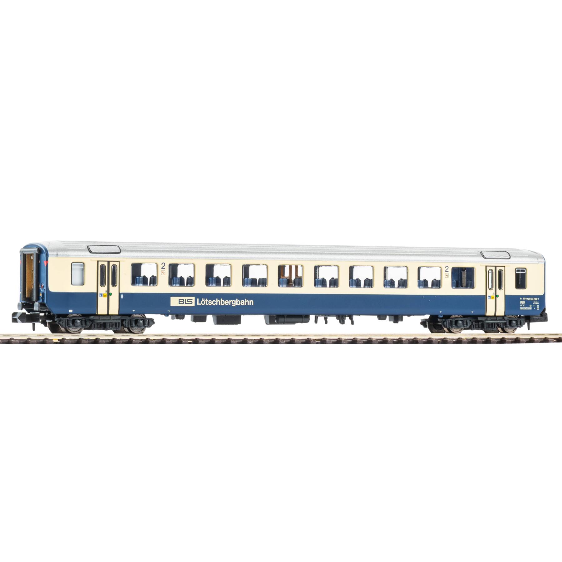 Piko 94387 N-Personenwagen EW I, 2. Klasse mit Wortmarke und Außenschwingtüren BLS V