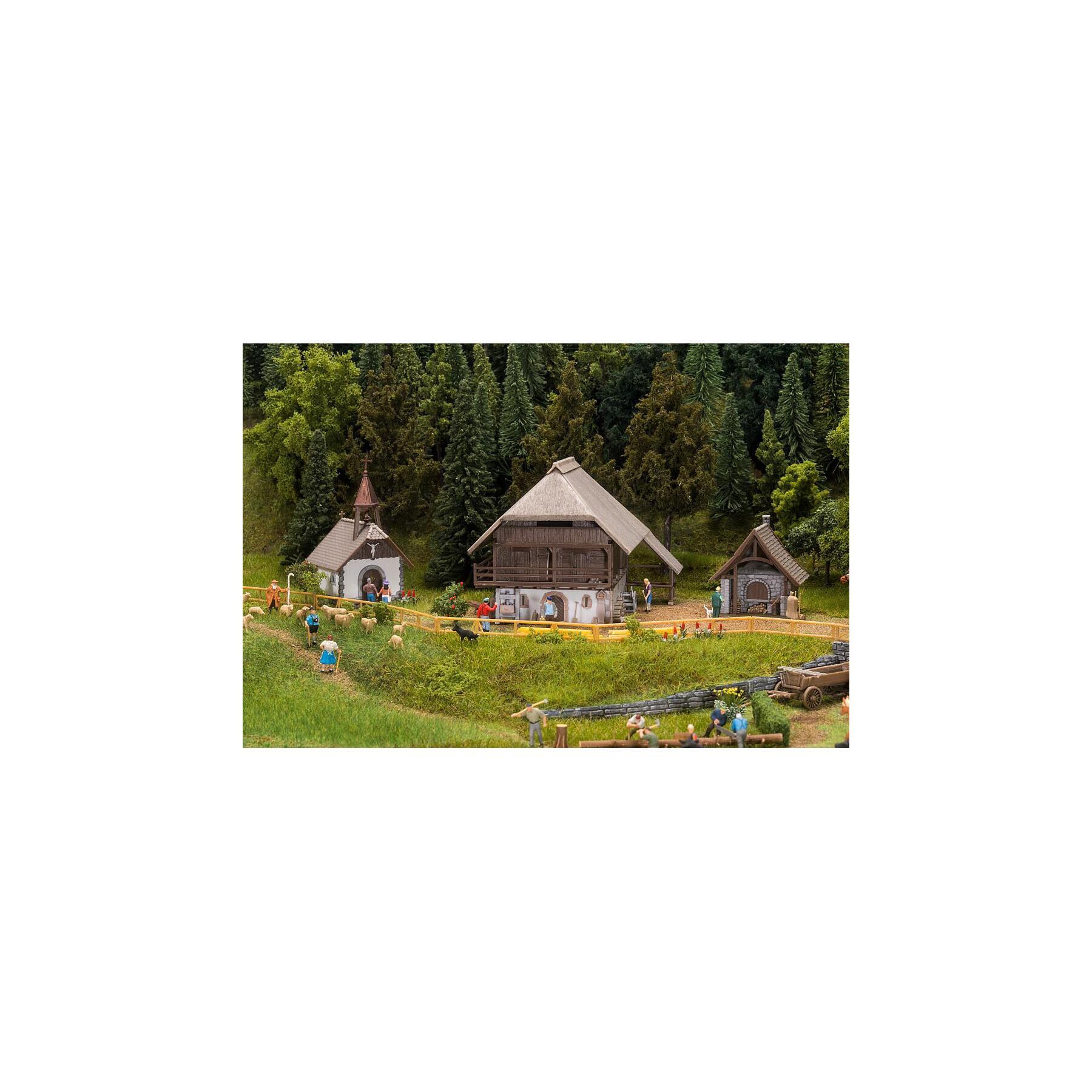 Faller 130116 H0 Speicher, Hofkapelle und Back