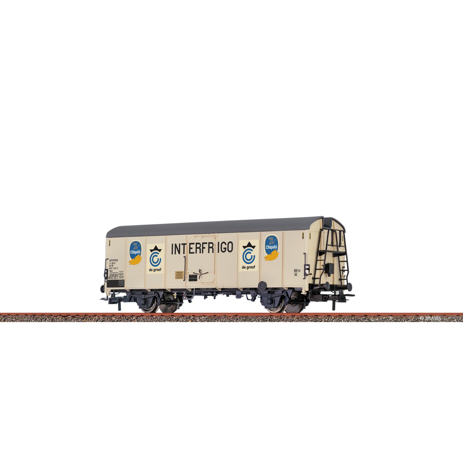 Brawa 51149 H0 Kühlwagen Ibes "Chiquita / Interfrigo" NS