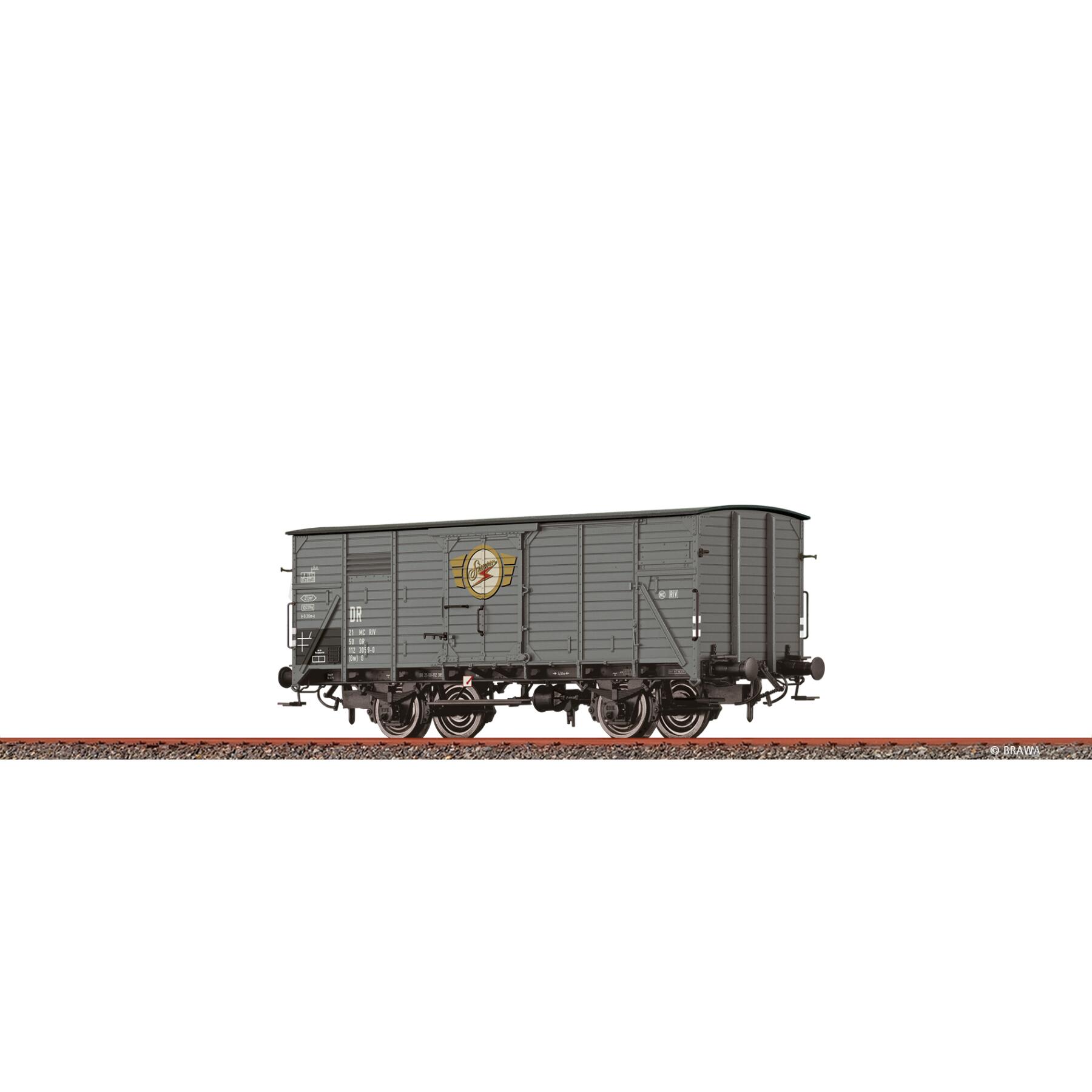 Brawa 51313 H0 Gedeckter Güterwagen (Gw) G "Simson" DR