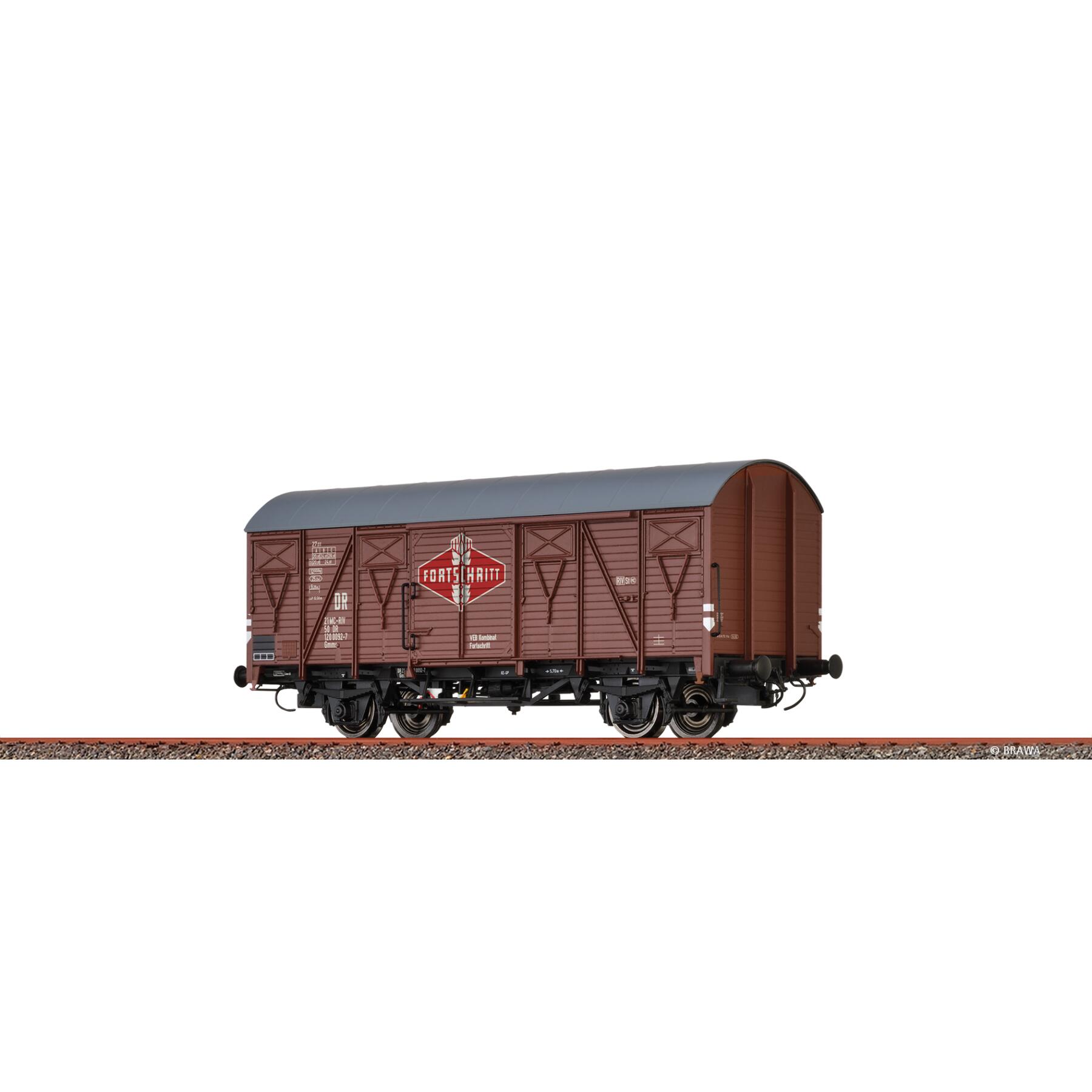 Brawa 51363 H0 Gedeckter Güterwagen Gmms "Fortschritt" DR