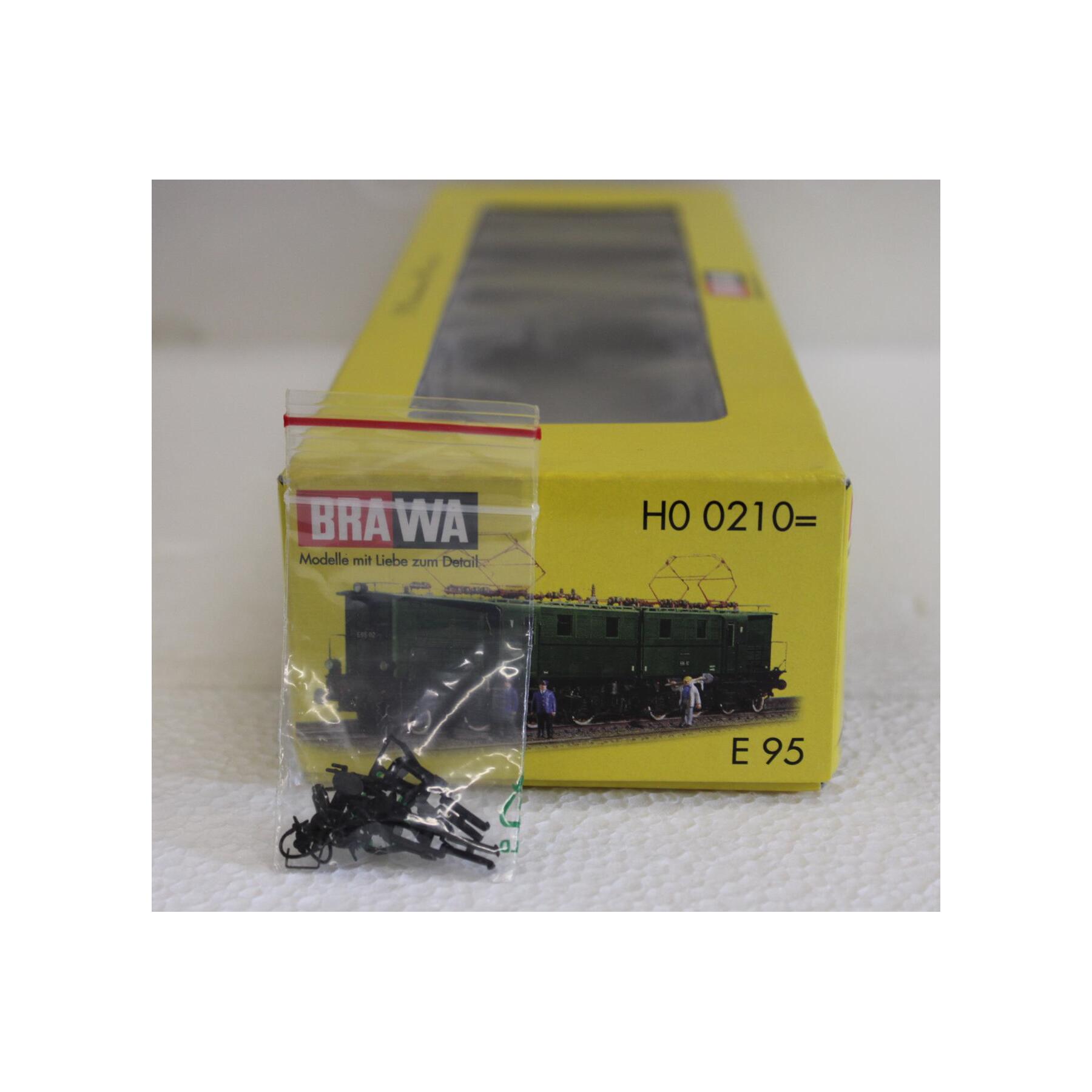 Brawa Spur H0 0210 Elektrolokomotive BR E 95 02 DR - grün - OVP