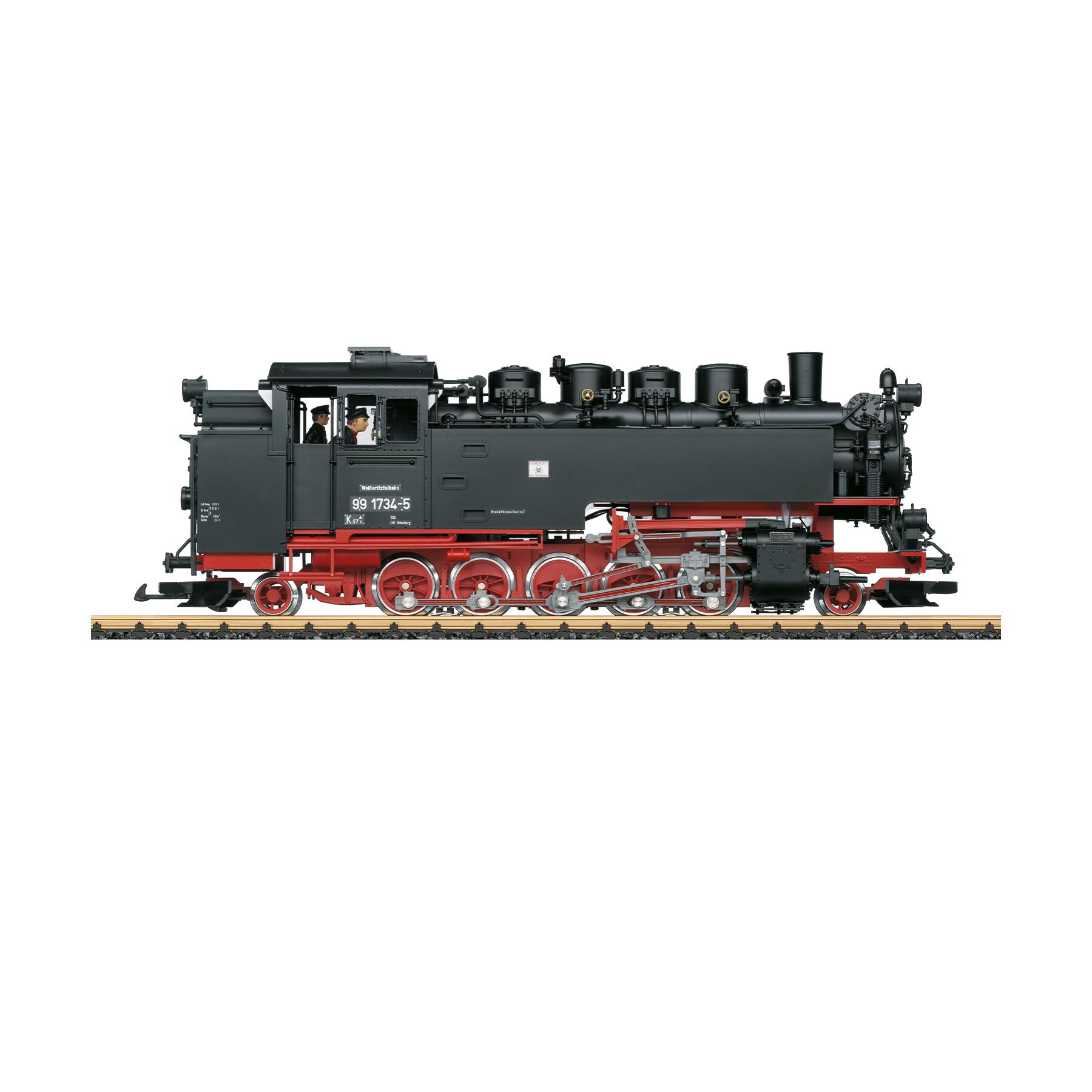 LGB 21486 G Dampflokomotive BR 99 1734-5 SDG - Radsynchroner Dampfausstoß/ Zylinderdampf
